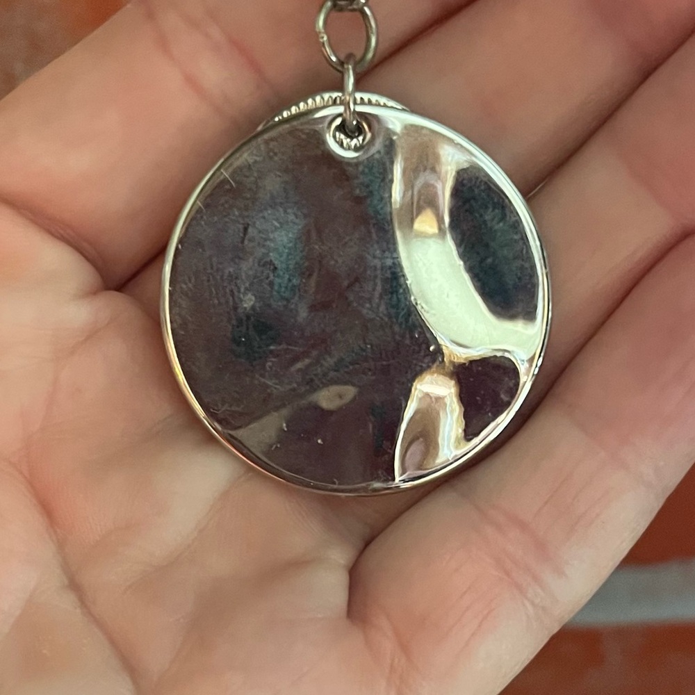 NNW Lane Bryant 2 Circle Drop Necklace with Bling - Picture 3 of 5